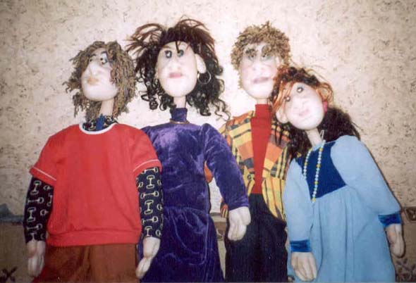 Авторские куклы семья Закускиных